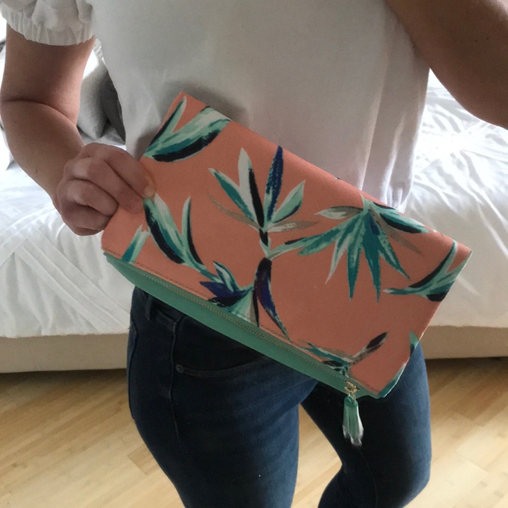 New!  Rachel Pally.  Reversible clutch